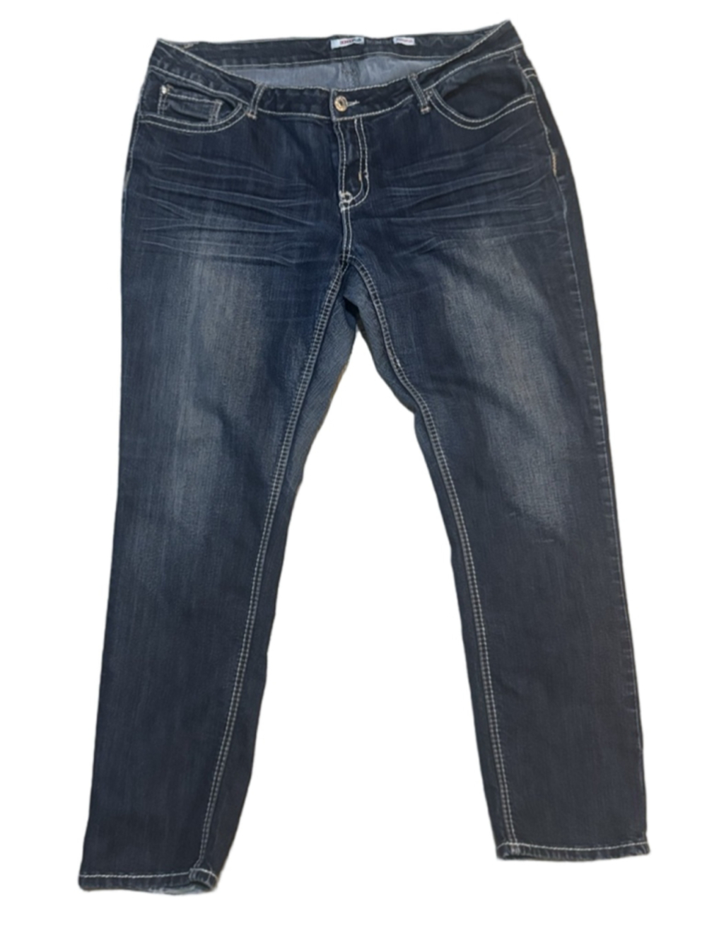 Bongo Plus Straight Leg Jeans Women's 20W Blue